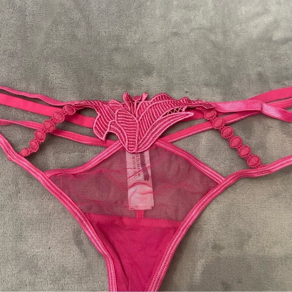 New! Bluebella Amina floral thong panty pink 10494 - Picture 7 of 9